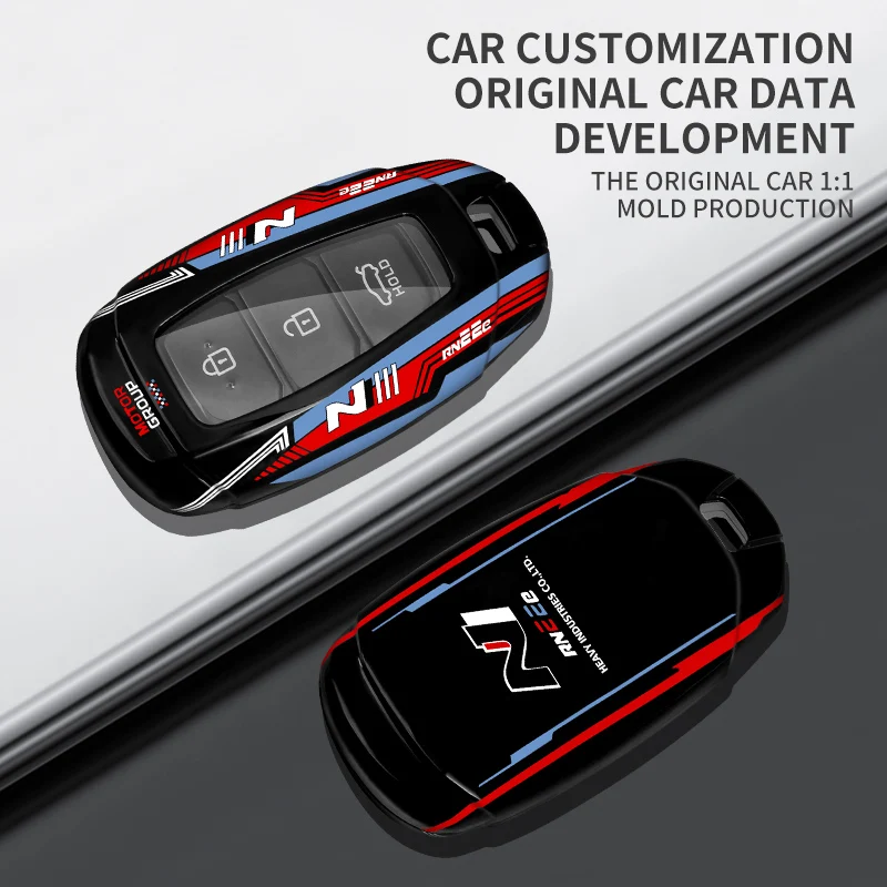 Фото Автомобильный брелок из АБС-пластика для Hyundai Elantra Grandeur Accent Solaris Sonata Palisade Kona Creta I20 I30 IX35 IX25 Чехол для автомобильного ключа №4