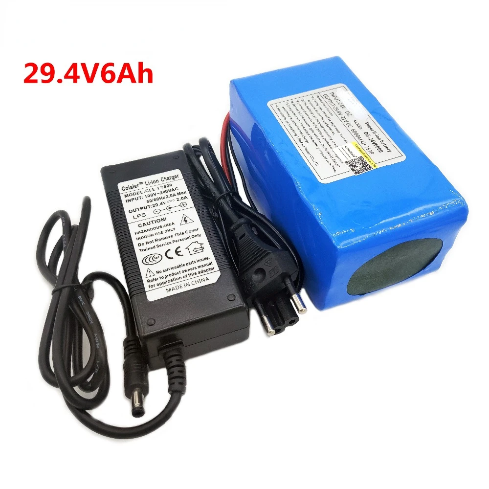 

24V 6Ah 7S3P 18650 Lithium Ion Battery 29.4V 6000mAh For Electric Bicyclelajfhgn