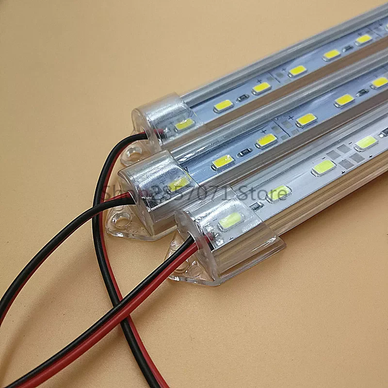 

5pcs*50cm Factory Wholesale DC 12V SMD 5730 5630 LED Hard Rigid Strip Bar Light Aluminium shell +pc cover LED Bar Light 5730