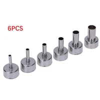 6pcs 3 12mm hot air gun nozzle stainless steel universal for 858d 8586 soldering welding hot air station welding tool accessory