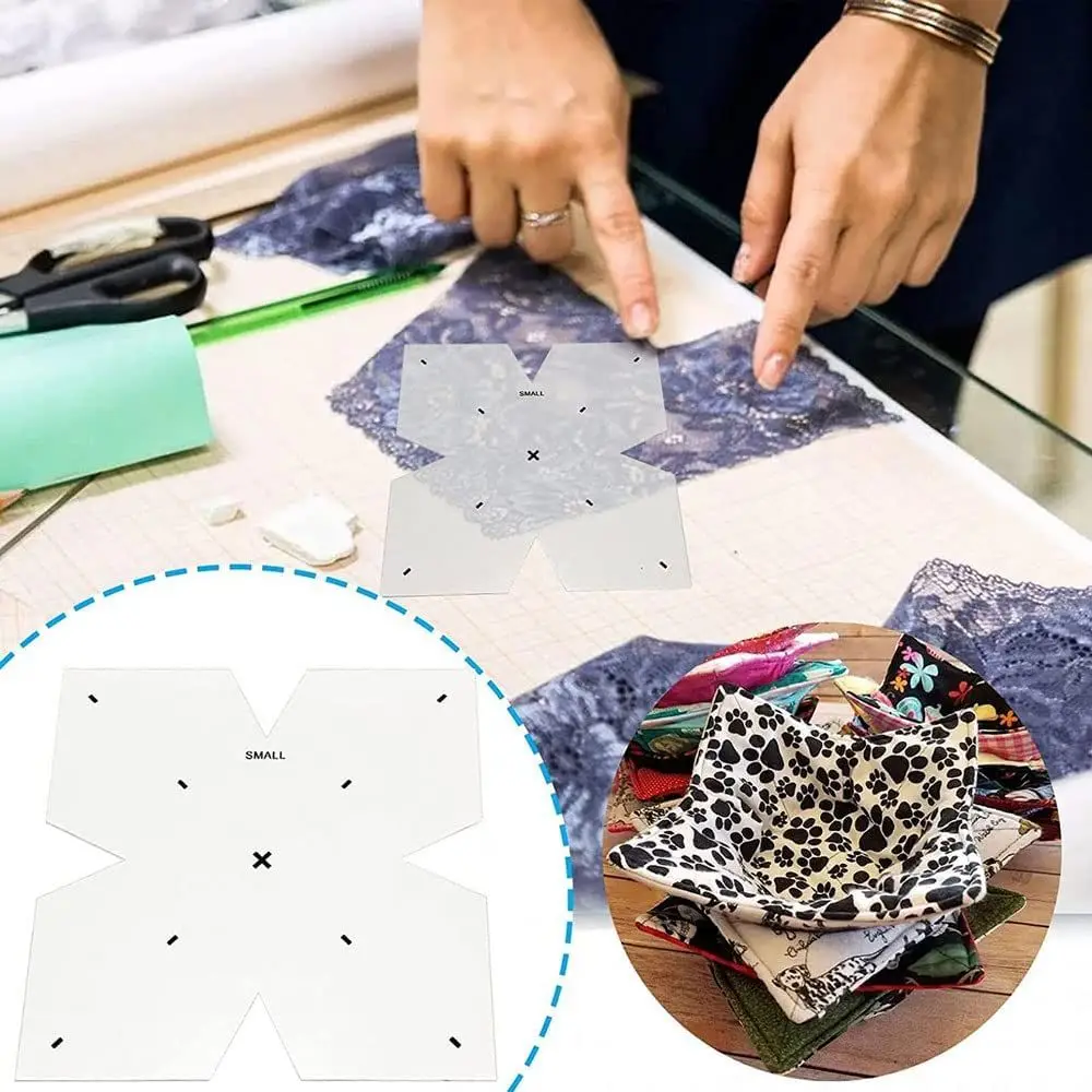 

Bowl Sewing Template Hot Bowl Holders Sewing Ruler Microwave Bowl Holders Making Ruler DIY Craft Stencil Cut Tool Household