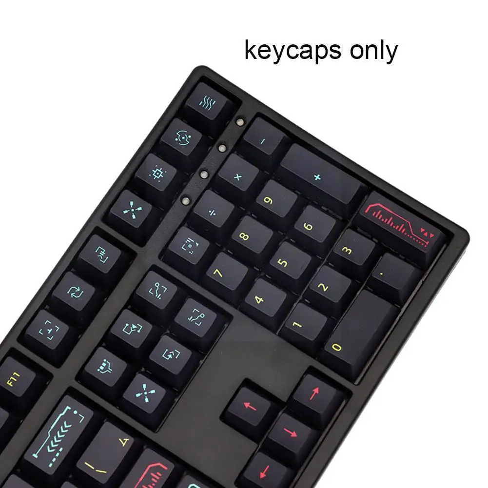 

113 S Gmk Пробуждение крышки s Pbt 5 боковой краситель сублимационный колпачок доска механический профиль E2o1