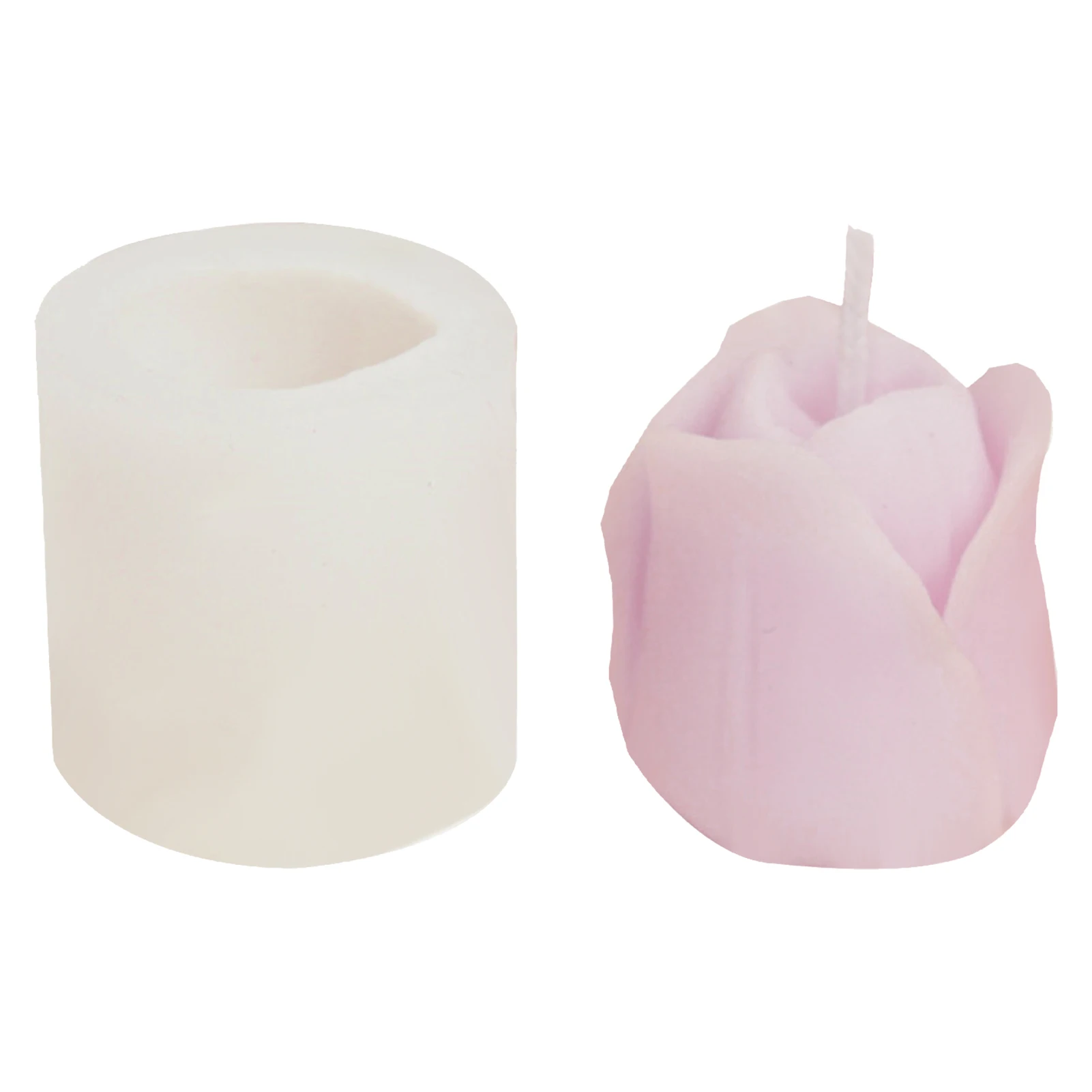 

Candle Molds Tulip-Shape Epoxy Casting Candle Mols For DIY Soap Plaster Chocolate Fondant Cake Decoration Polymers Clays Casting