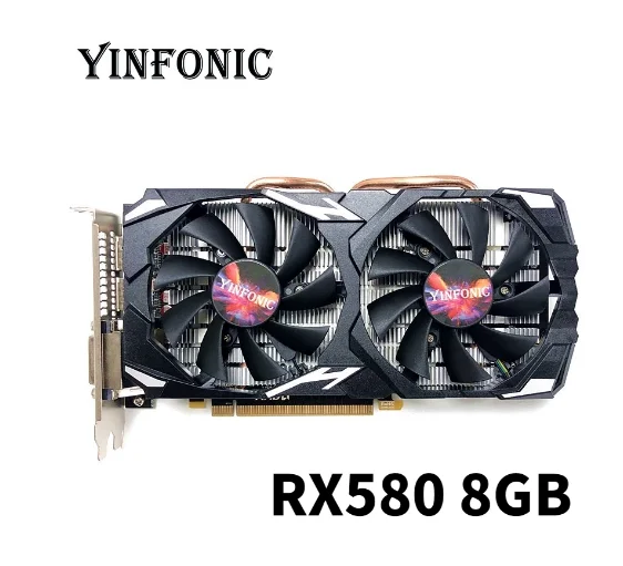 Графическая видеокарта RX 580 8 Гб бит 2048SP GDDR5 для AMD Radeon серии VGA карты RX580 8g майнинга |