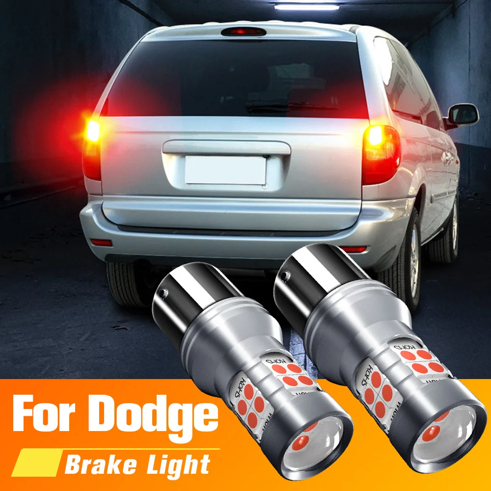 

2pcs LED Brake Light Blub Lamp P21/5W 1157 BAY15D Canbus No Error For Dodge Caravan 2000-2007 Challenger 2008-2014