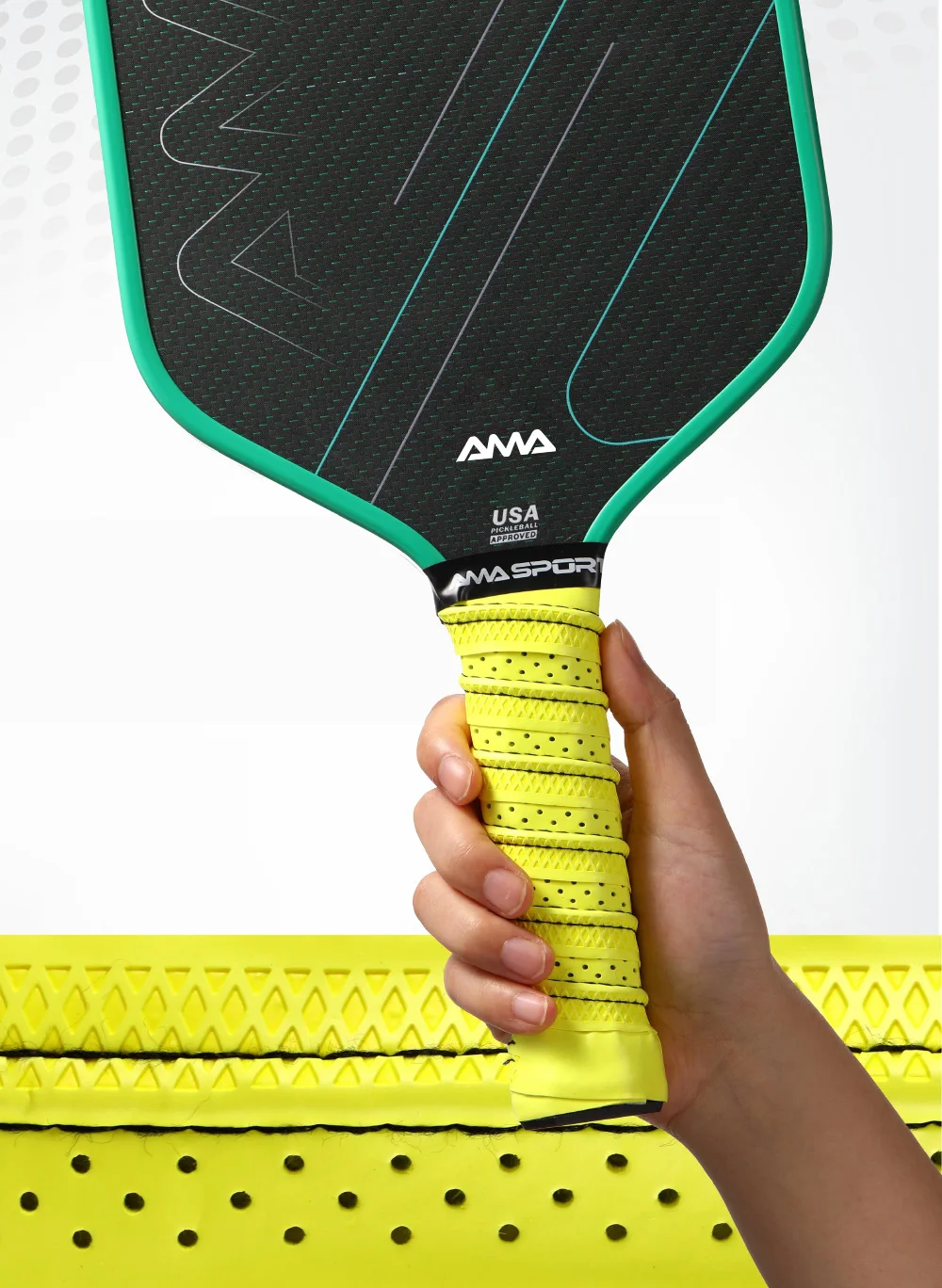 Фото Лента для захвата Pickleball AMASPORT Мягкая и прочная, впитывающая пот лента для захвата Pickleball — простота в использовании и простота установки №1