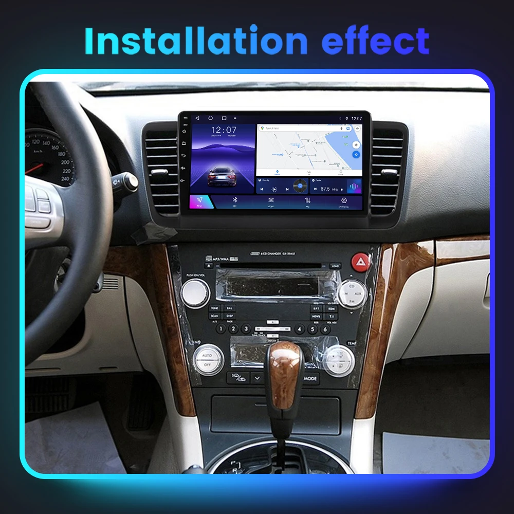 Subaru Outback 3 Legacy 4 2003-2009 Автомобильный Мультимедийный Плеер С Двойным Din 9-футовым
