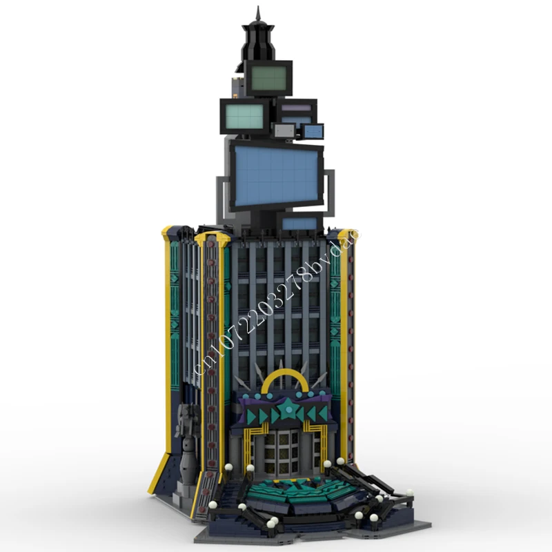 5707 шт. модульный MOC Нескребок памяти креативная модель с видом на улицу