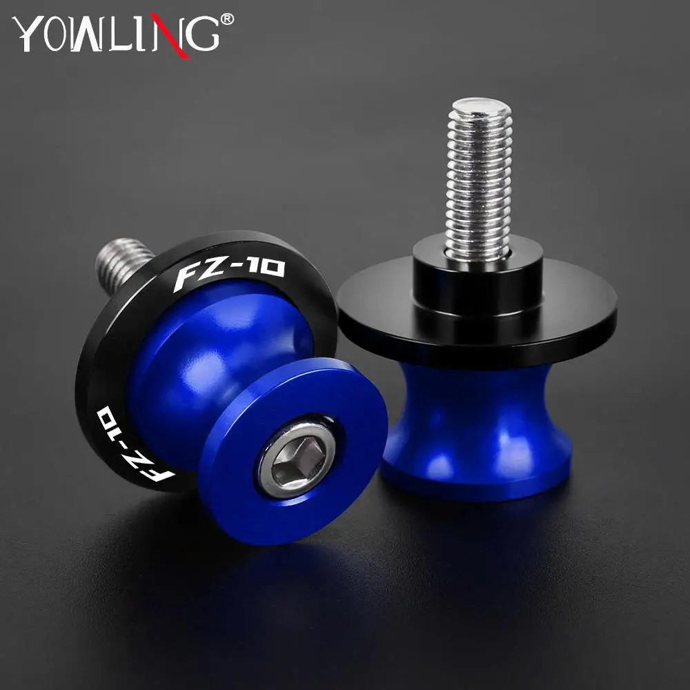 

For YAMAHA FZ10 FZ-10 FZ 10 FZ25 FZ150 M6 6MM Motorcycle Accessories CNC Aluminum Swingarm Spools Slider Rear Stand Screws