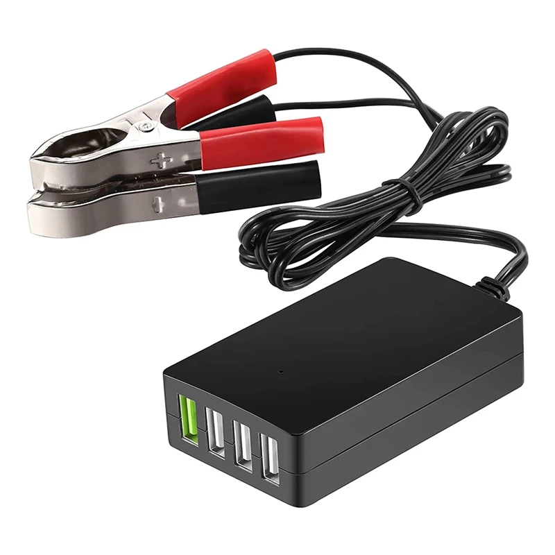 

Зарядное устройство с 4 USB-портами, 12 В/24 В до 5 В