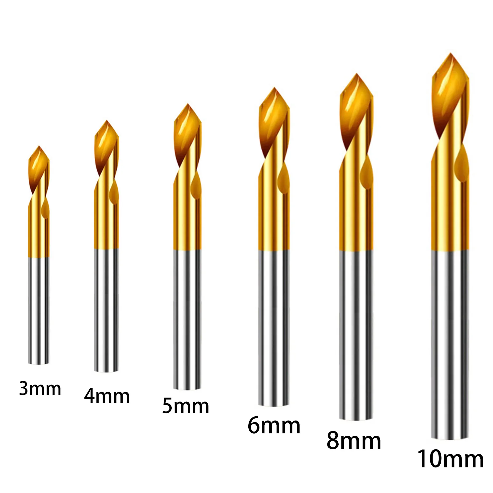 

3/4/5/6/8/10mm Center Drill Bit Tool M35 Stainless 90° Chamfer Lengthen Center Drill Bit Fit for Alloy Steel Hardened Cast Iron