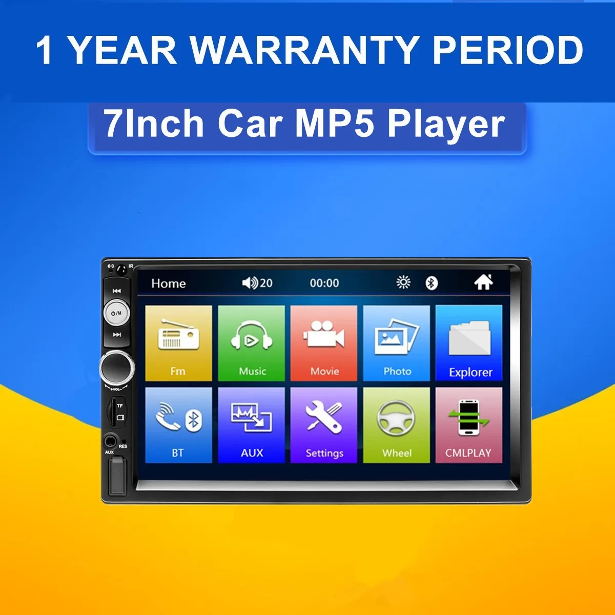 

2 DIN 7 Inch Touch Screen 7023B Car Player FM Car Radio Stereo MP5 DVD Player