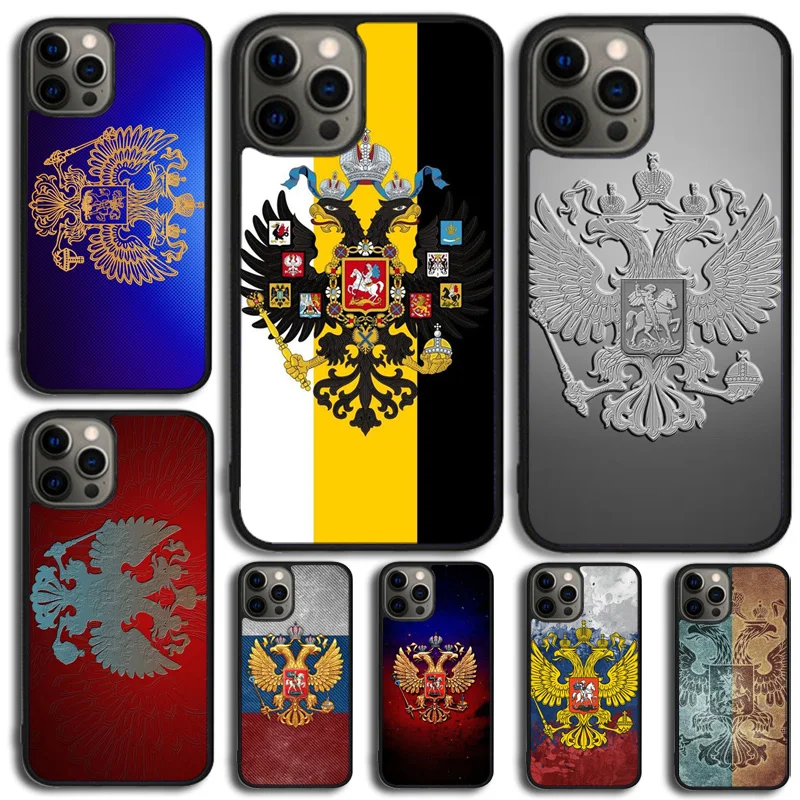 Чехол для телефона с гербом России чехол iPhone 14 15 16 13 12 Mini Apple 11 Pro Max 6 8 7 Plus SE2020