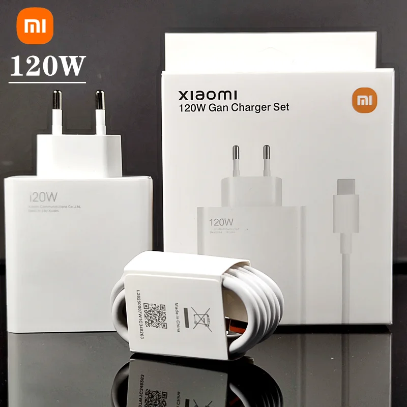 

Original 120W Charger Xiaomi EU Fast Charger Quick Charging 180g For xiaomi 13 pr 12 11 note 12 11 poco X4 X5