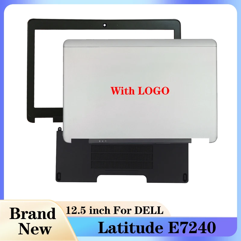 Для ноутбука Dell Latitude E7240 0WRMNK 04VCNC 08HH6V AM0VM000701, задняя крышка ЖК-дисплея/Передняя панель/Нижняя крышка двери, серебристый