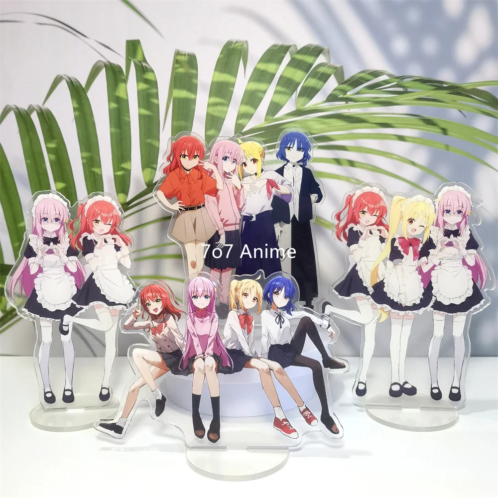 

15cm Bocchi The Rock Anime Women Goto Hitori Acrylic Stand Model Plate Kawaii Collection Display Ornament Accesorios Fans Gifts