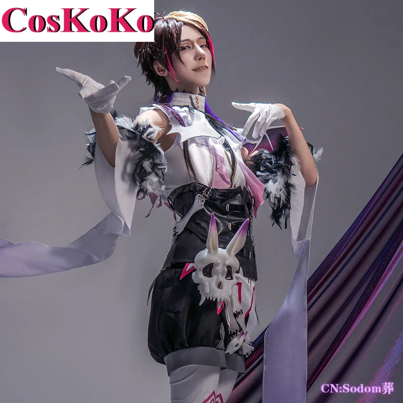 

CosKoKo [Customized] Shu Yamino Cosplay Costume Anime VTuber NIJISANJI Handsome Fashion Combat Uniform Unisex Role Play Clothing