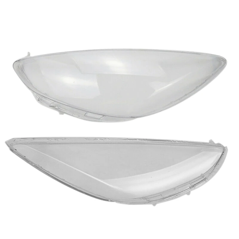 

2PCS Car Headlight Shell Lamp Shade Transparent Cover Headlight Lens Cover For Mazda 2 2007-2012, Left & Right
