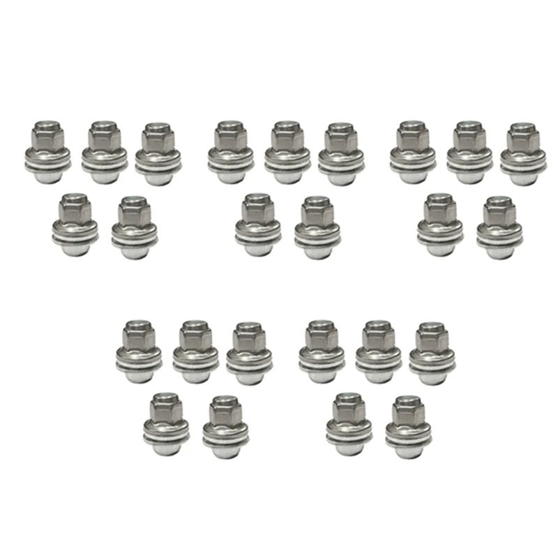 

25Pcs Wheel Lug Bolt Stud Nut C2C35294010 For Jaguar S-Type X-Type XJ XJR XF 1999-11