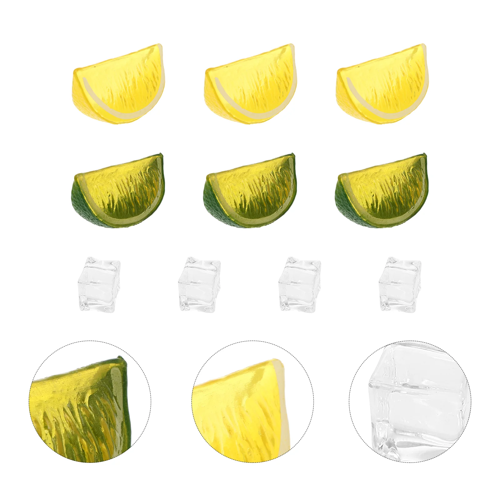 

1 Set Artificial Lemon Block Lifelike Fruit Decoration Party Photo Prop