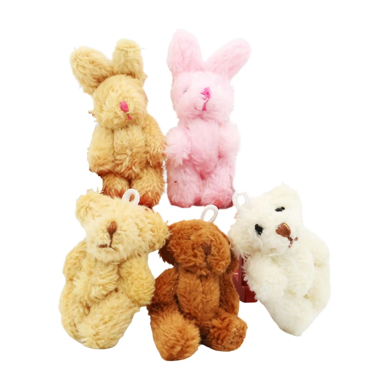 

5x 1/12 Dollhouse Doll Scene Bunny for Easter Goodie Bag Fillers Party Favor