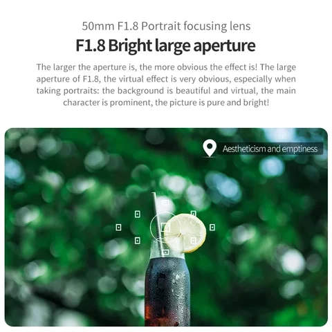Brightin Star 50mm F1.8 объектив для Sony E, Fuji XF, Nikon Z