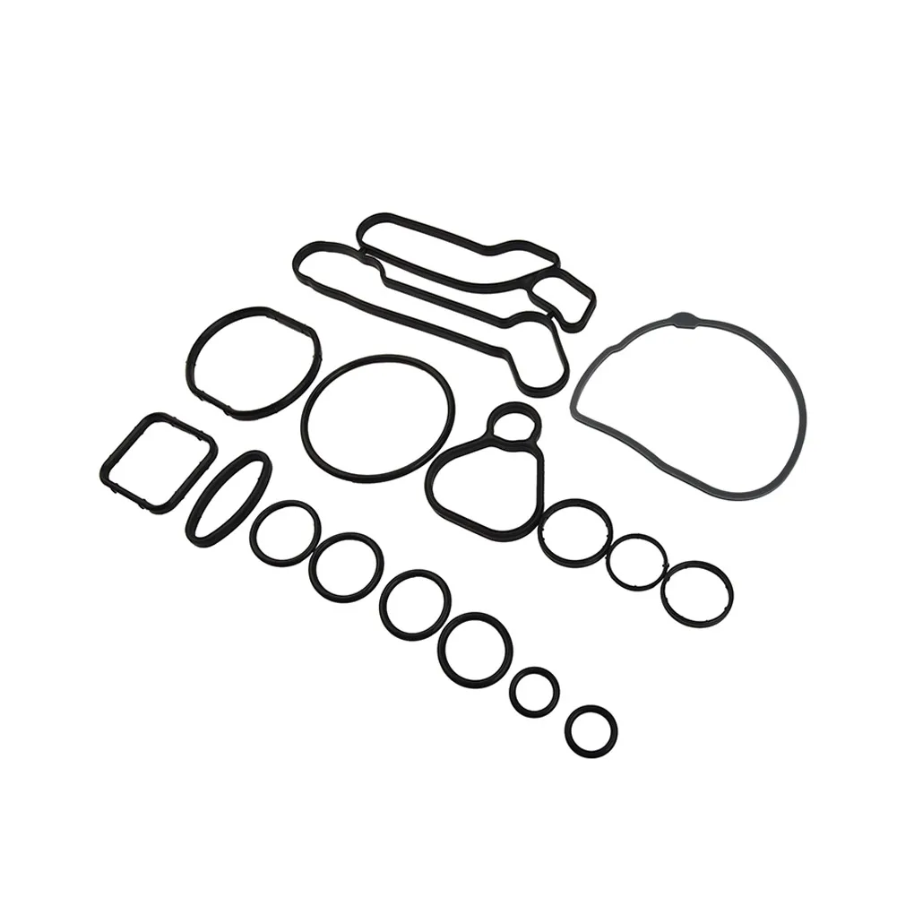 

15pcs Engine Oil Cooler Gasket Seal Suit Durable Radiator Repair Kit 93186324 55354071 For Chevrolet For Cruze Aveo Random Shipp