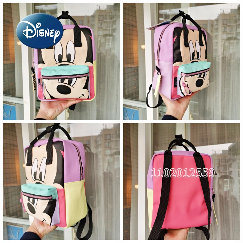 Disney Mickey's Original New Children's Backpack Luxury Brand Men's and Girls' Backpack High-quality Cartoon Fashion Schoolbag
