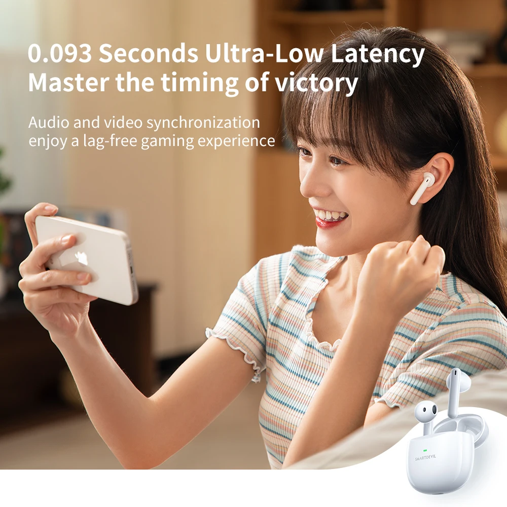 Беспроводные наушники SmartDevil TWS с поддержкой Bluetooth 5 2 оригинальные стереонаушники