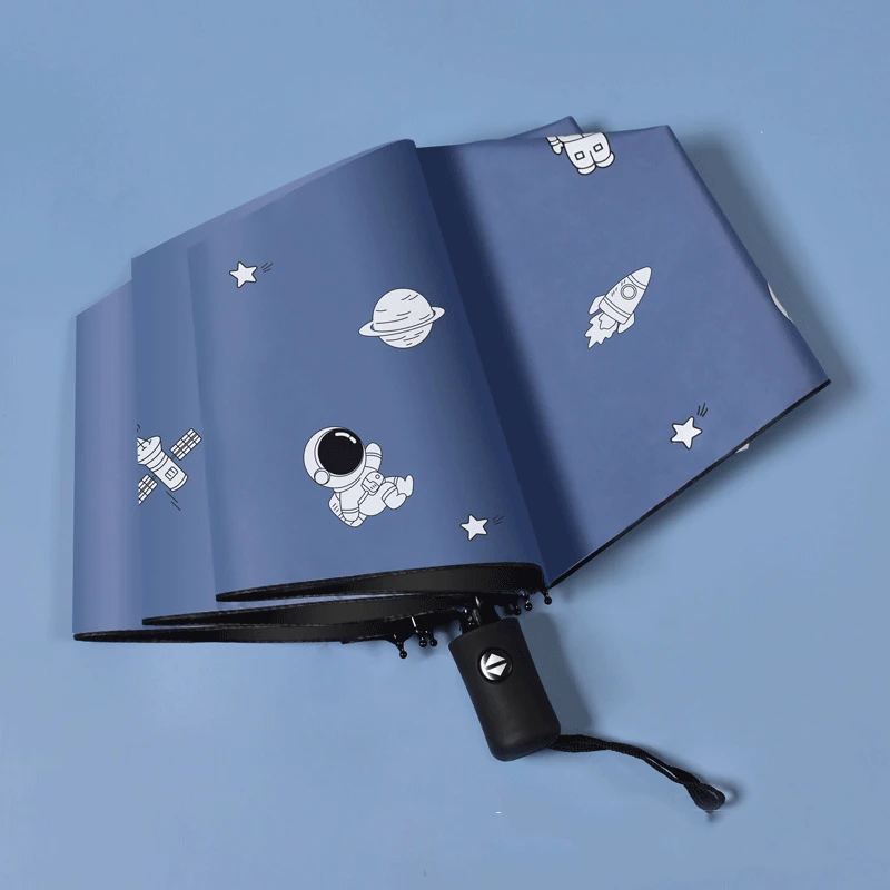 

Полностью автоматические зонты от дождя и блеска солнцезащитный складной зонт с защитой от УФ-лучей астронавт женский зонтик 8 дюймов портативный зонтик