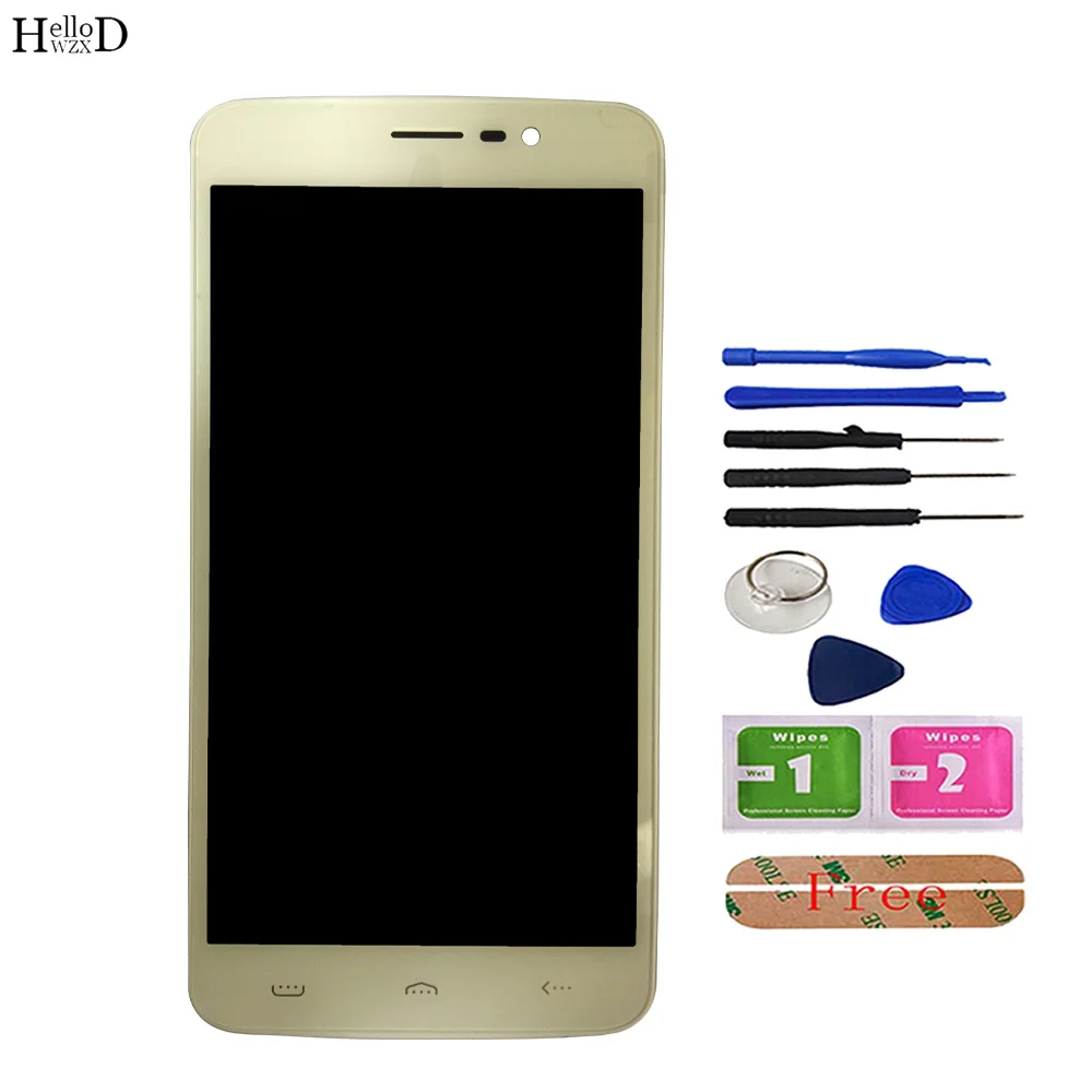 5 5 mobile for homtom ht27 lcd display with touch screen digitizer assembly for homtom ht27 phone accessory with frame tools free global shipping
