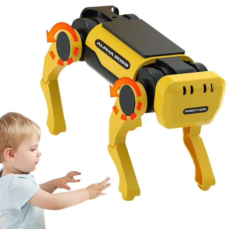 

Робот-собака, игрушки для детей, электрическая Солнечная собака-робот, детская игрушка, гладкая и круглая интерактивная игрушка, подарки на день рождения и Рождество