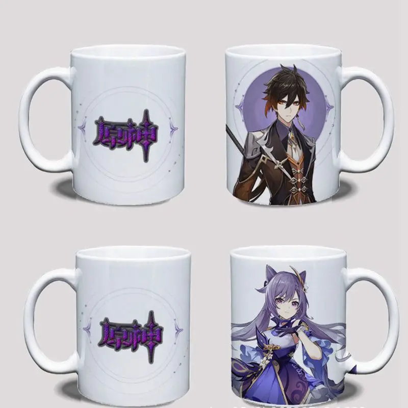 

Новая игра Аниме геншин ударопрочный товар Кубок Джинн Кекин Кли Мона Ци тартаглия керамическая чашка Хэллоуин Рождественский подарок