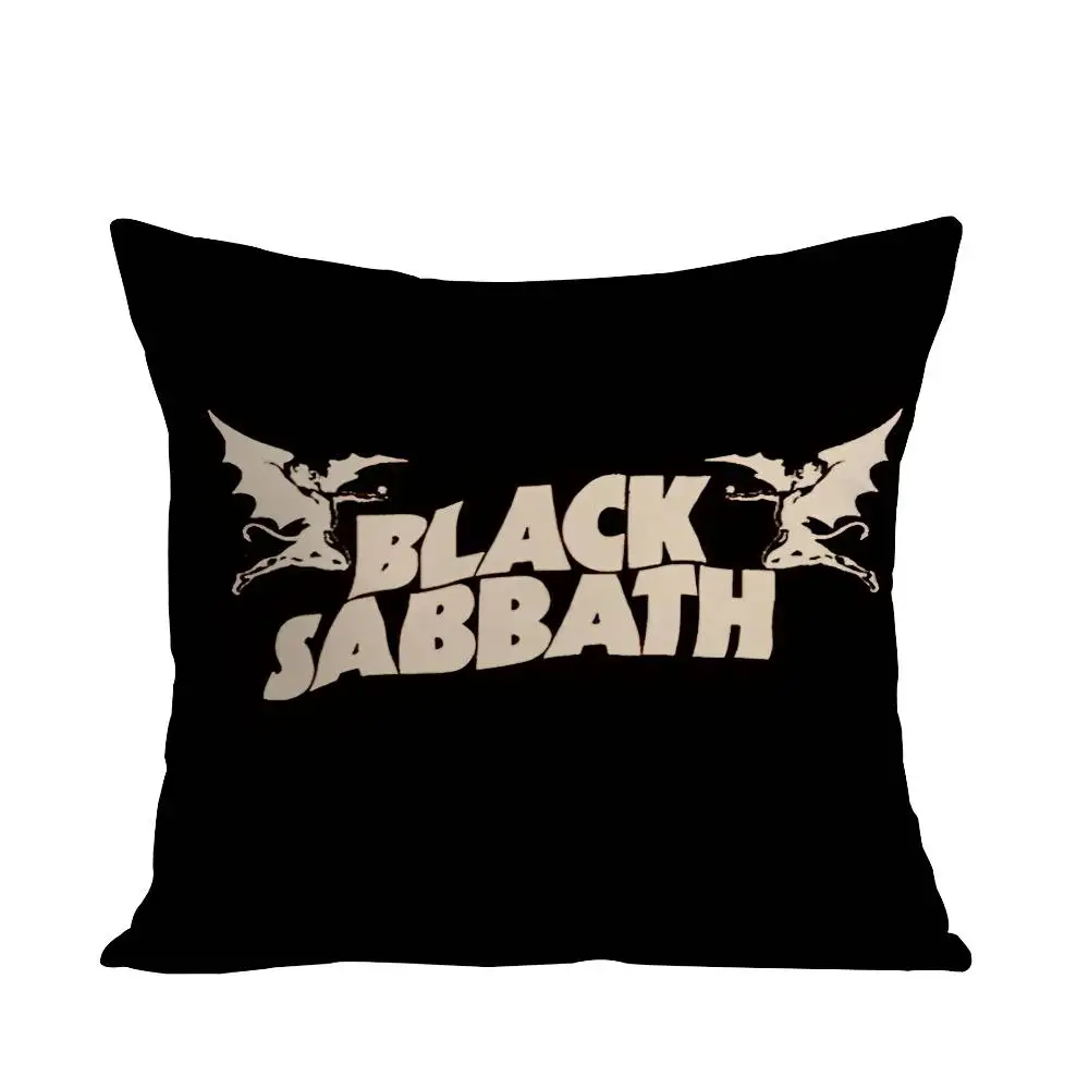 Фото B-Black S-Sabbath Параноидная наволочка для дивана, декоративная домашняя двусторонняя печать, короткая плюшевая подушка, наволочка, праздничный подарок №5