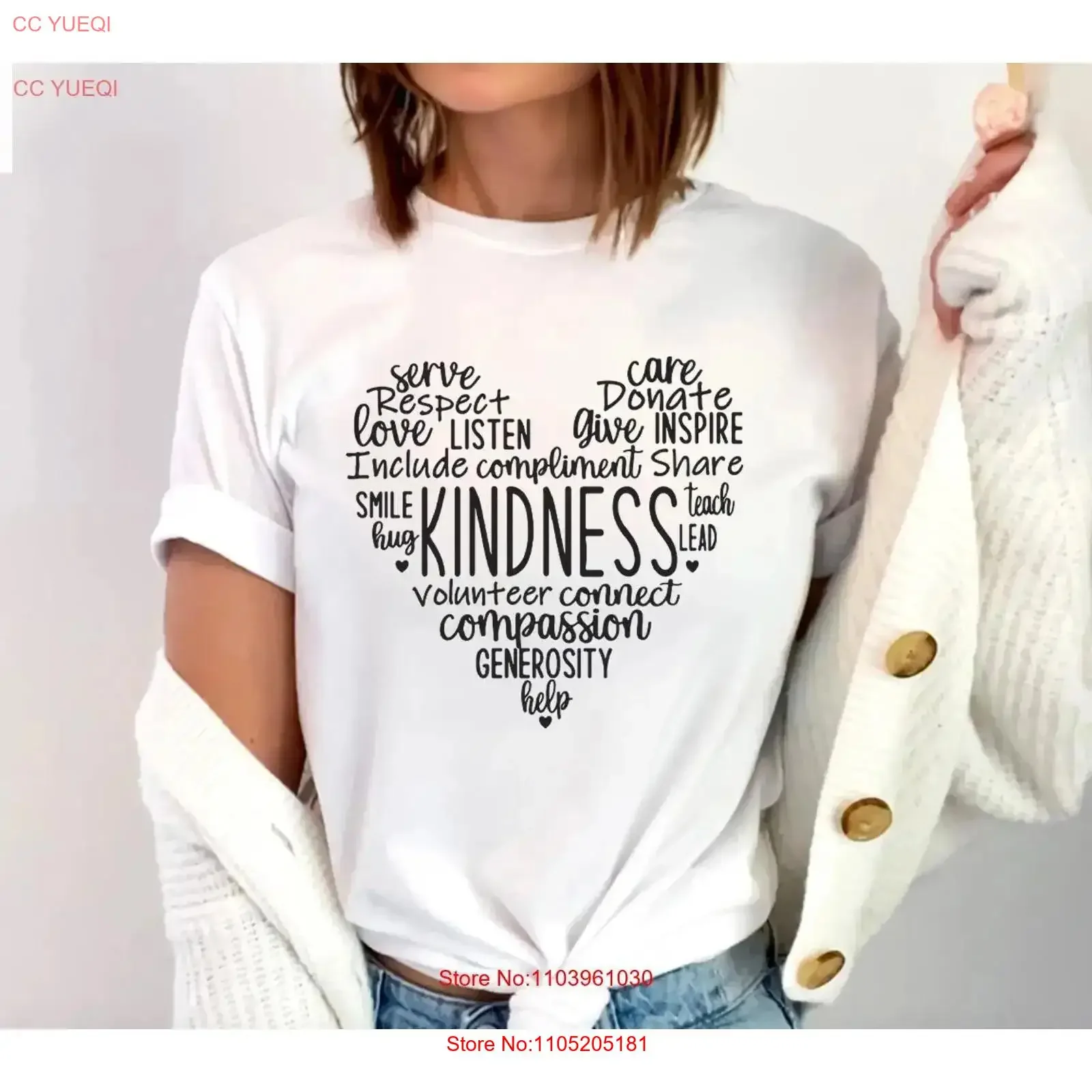 Фото Футболка Be Kind Valentines в стиле ретро с сердечками Love Valentine Teacher День святого Валентина доброта винтажная стираная слегка №1