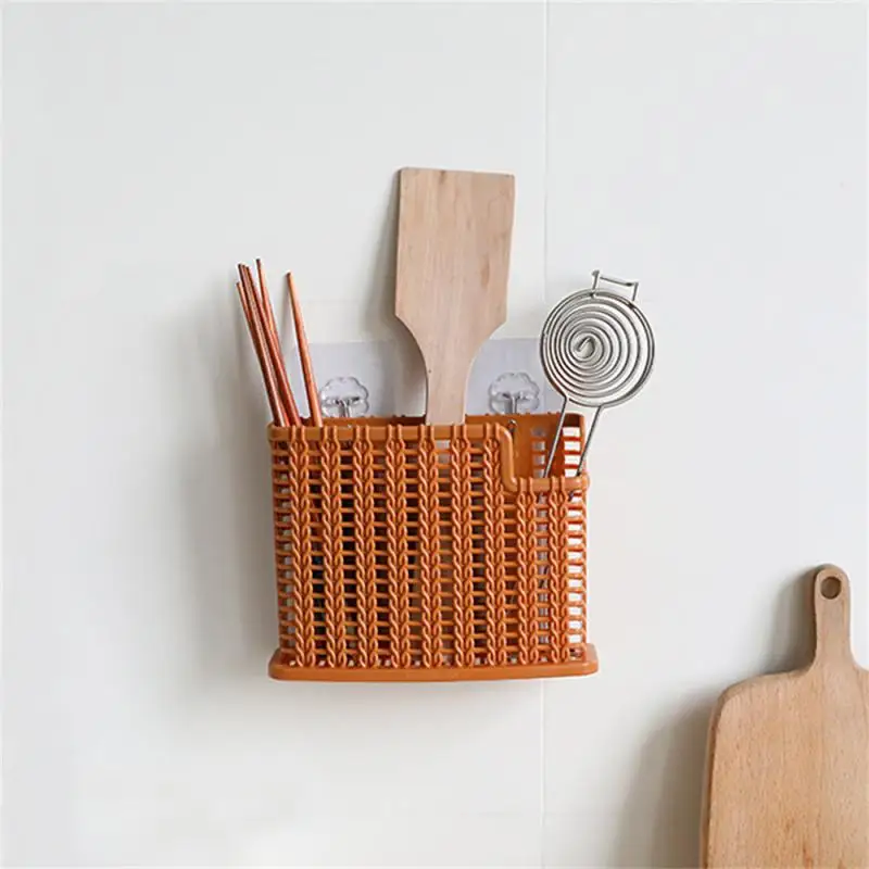 

Kitchenware Tray Utensil Drying Racks Rattan Kitchen Chopsticks Cage Spoon Fork Chopstick Holder Plastic Knife Stand Drain Rack