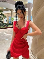 summer 2022 green bodycon dress womens mini sleeveless elegant red sexy dresses party club off shoulder noble dresses for women