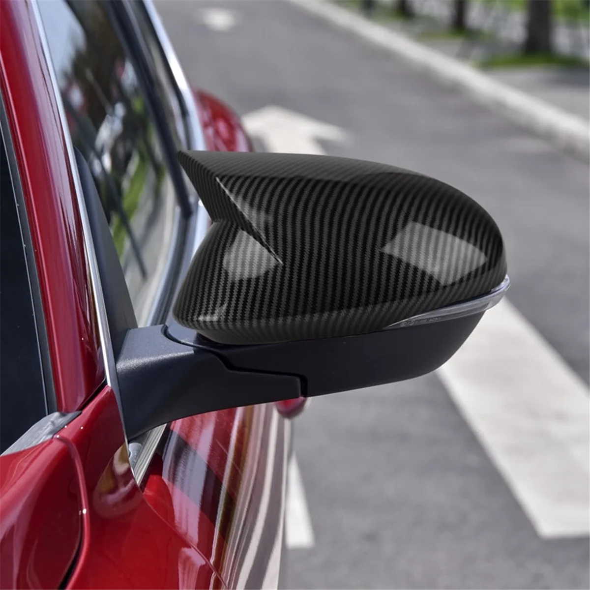 Для Stelvio 2018-2023 автомобильное боковое зеркало заднего вида крышка двери накладка