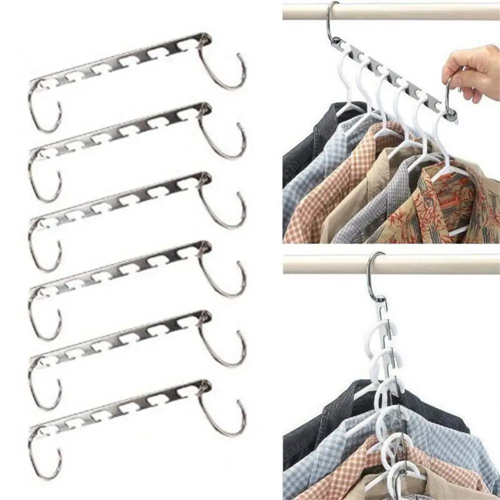 

2023 Clothes Organizer Wardrobe Organize 2pcs Clothes Hanger Space Saving Multifunctional Hangers For Clothes Wardrobe Storage
