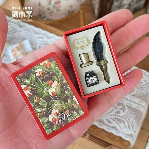 Фото Миниатюрный конверт для кукольного домика, воск, зернистость №3