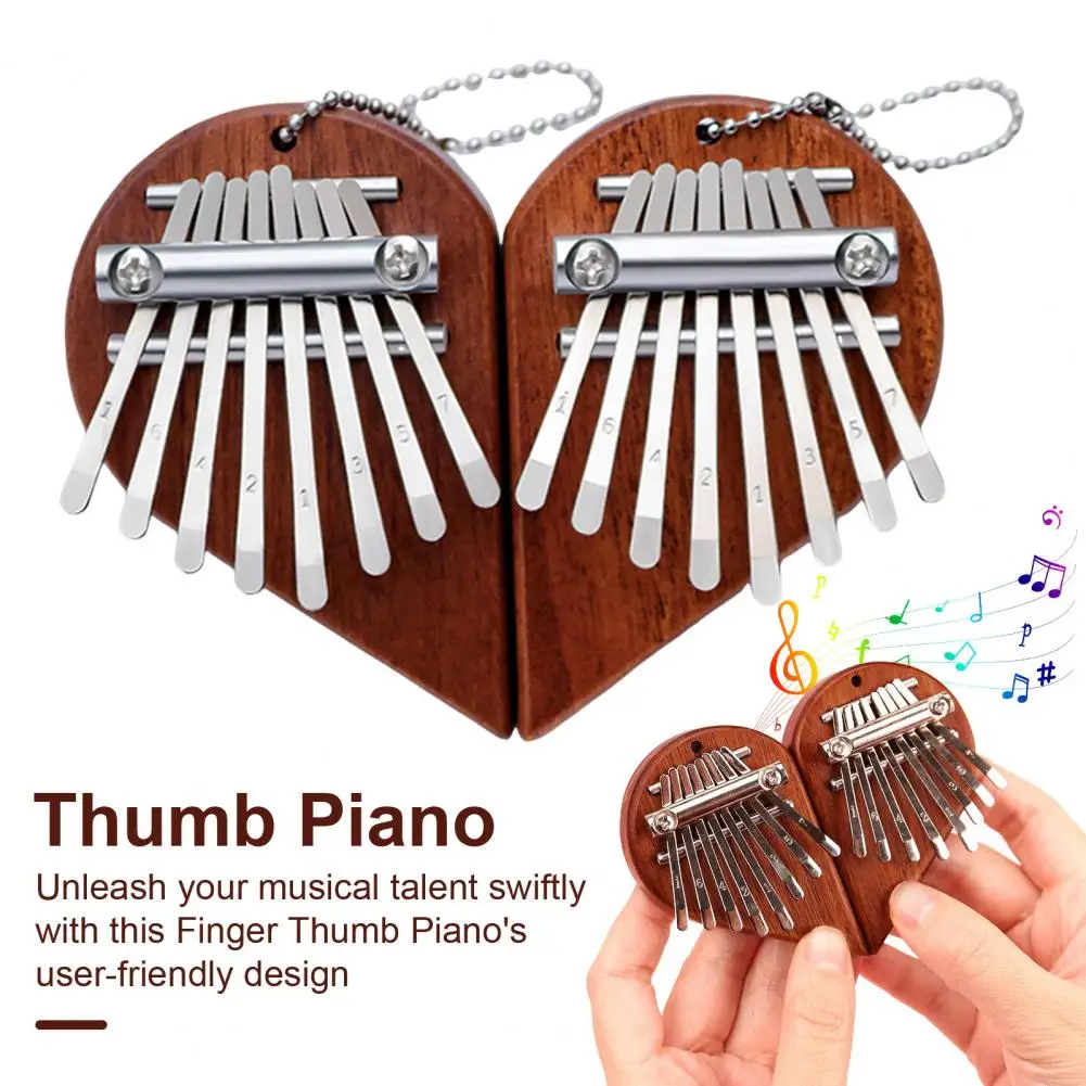 1 пара пианино с большим пальцем 8-клавишное деревянной основой легко освоить