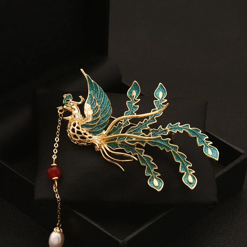 Элегантная Брошь в виде феникса для женщин новинка Китайская национальная мода