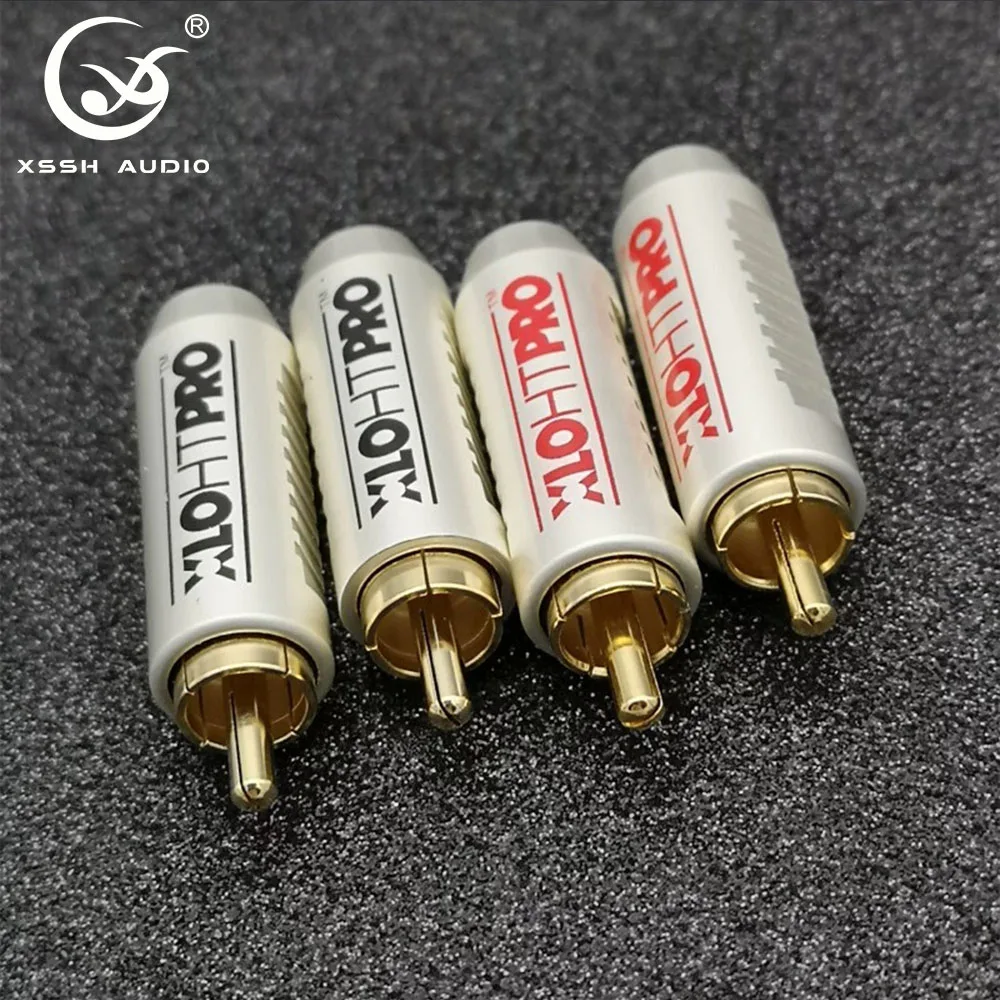 

Lotus разъем для клемм проводов YIVO XSSH аудио цифровой сигнальный кабель OEM ODM DIY HIFI Латунное покрытие золото 8 мм штекер RCA разъем