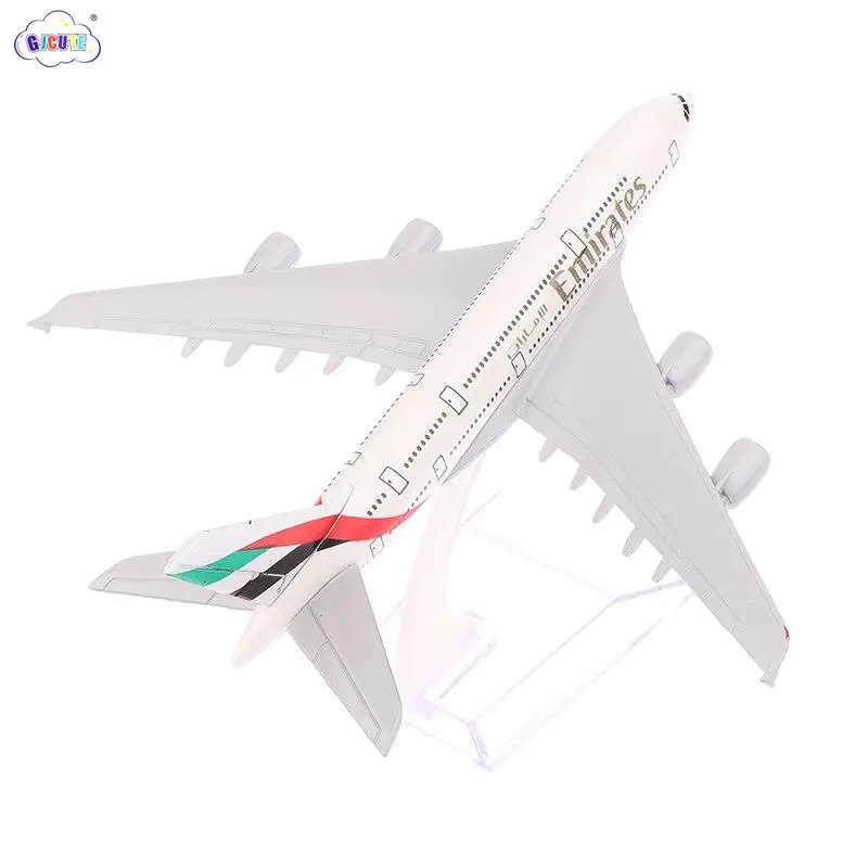 16 см 1:400 металлический самолет Реплика Emirates Airlines A380 самолёт литые модели искусственных игрушек для мальчиков