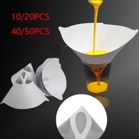 paint filter paper purifying straining cup funnel disposable 100 mesh paint filte mesh conical nylon micron paper 10204050pcs
