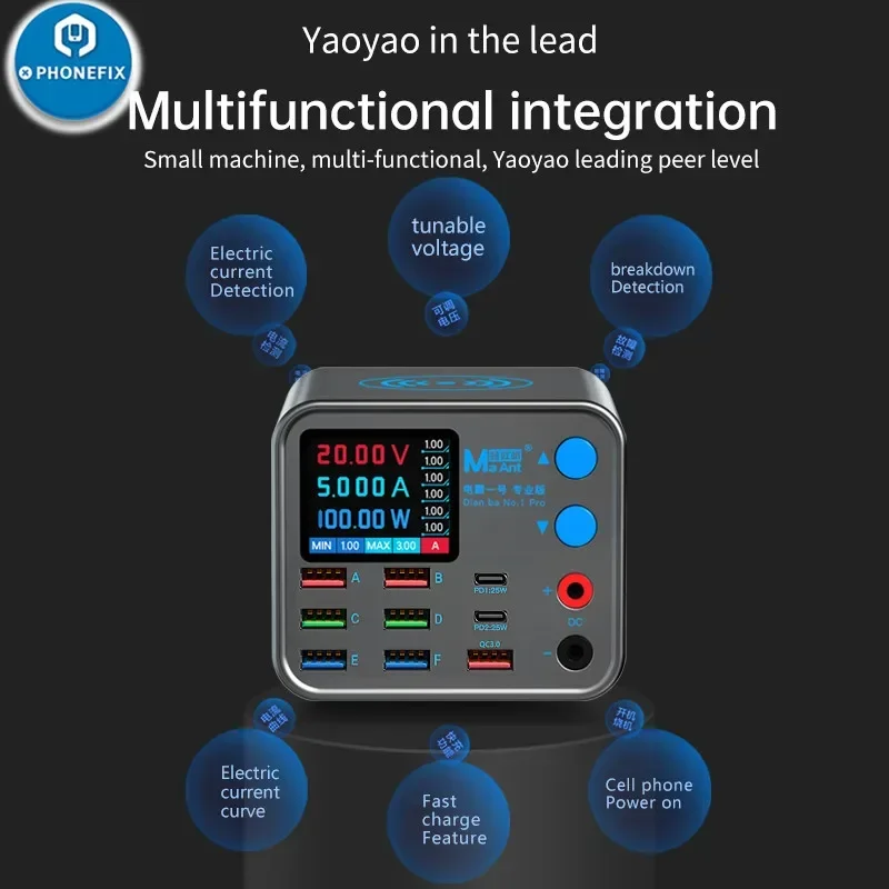 Многофункциональное быстрое зарядное устройство Dianba NO.1 Pro 200 Вт 20 в 5 А USB Тип C
