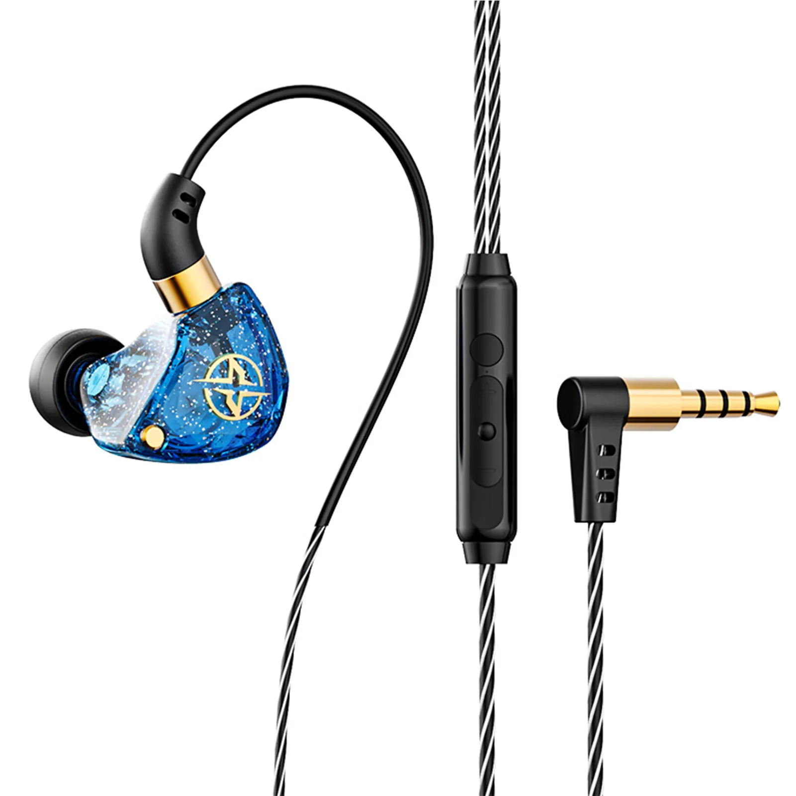 

Headphones In-Ear Monitors Noise-isolating Earbud HiFi Bass Immersive Sound Earphones Deep Bass Stereo Sound Headset Ergonomic