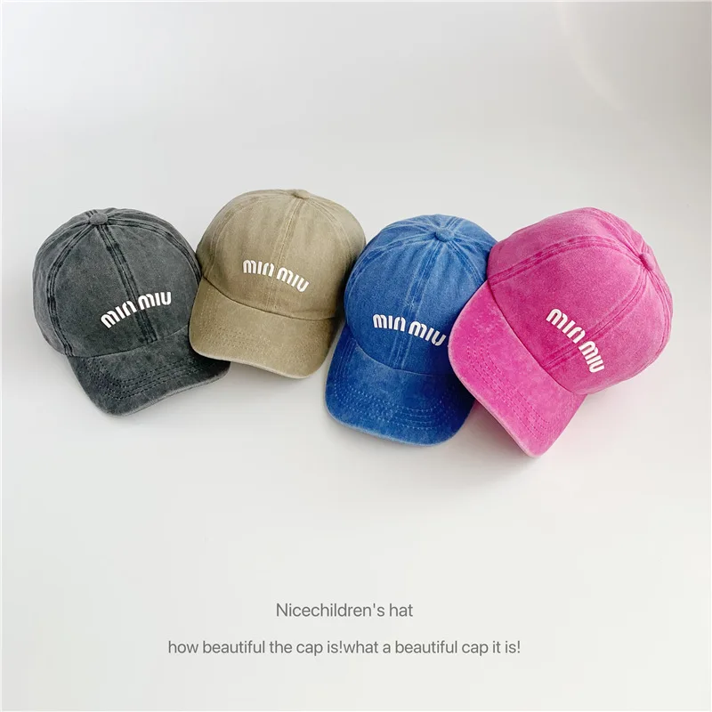 

Solid Washed Denim Baseball Cap Adult Letter Print Jeans Snapback Hat Casquette Summer Sports Hip Hop Caps Gorras Unisex Hats