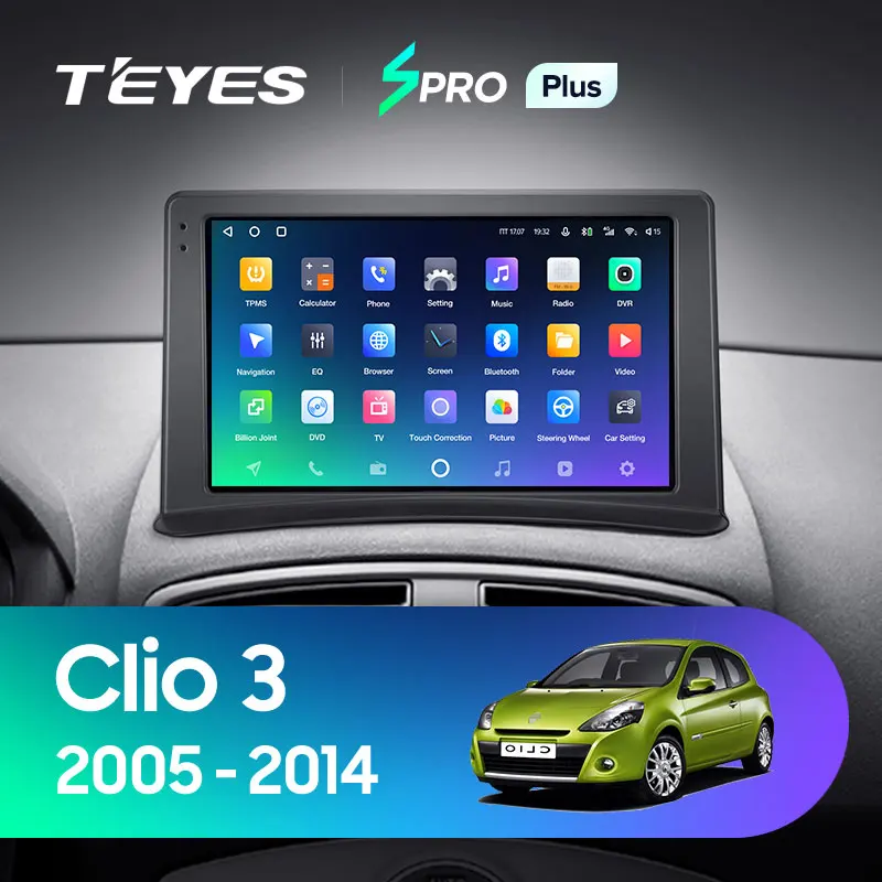 TEYES SPRO Plus Штатная магнитола For Рено Клио рестайлинг Renault Clio 3 2005 - 2014 Android 10 до 8-ЯДЕР 6