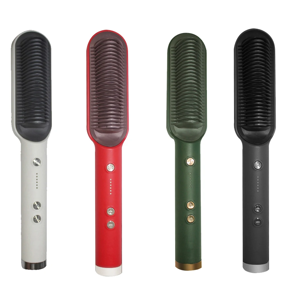 

Электрическая шина в блистерном стиле, Расческа с горячим воздухом, установка, прямая завивка, двойного назначения, анти-ожоги, сушилка, чел...